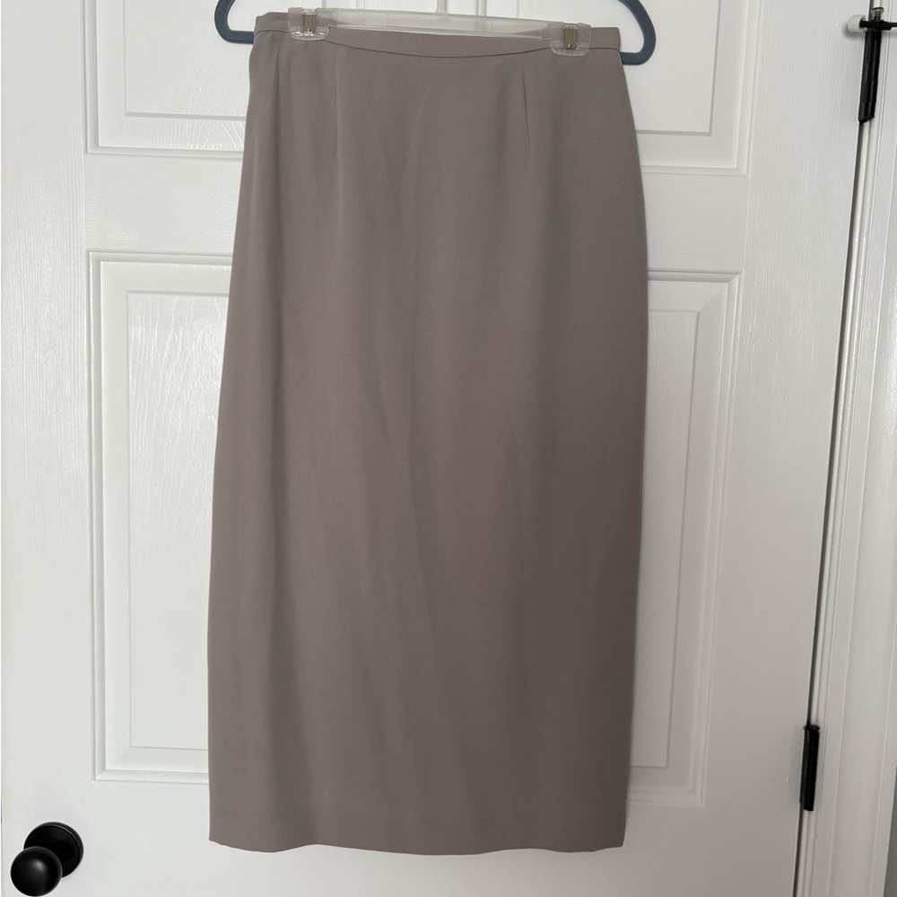 Laura Scott Women's Gray Vintage Pencil Skirt